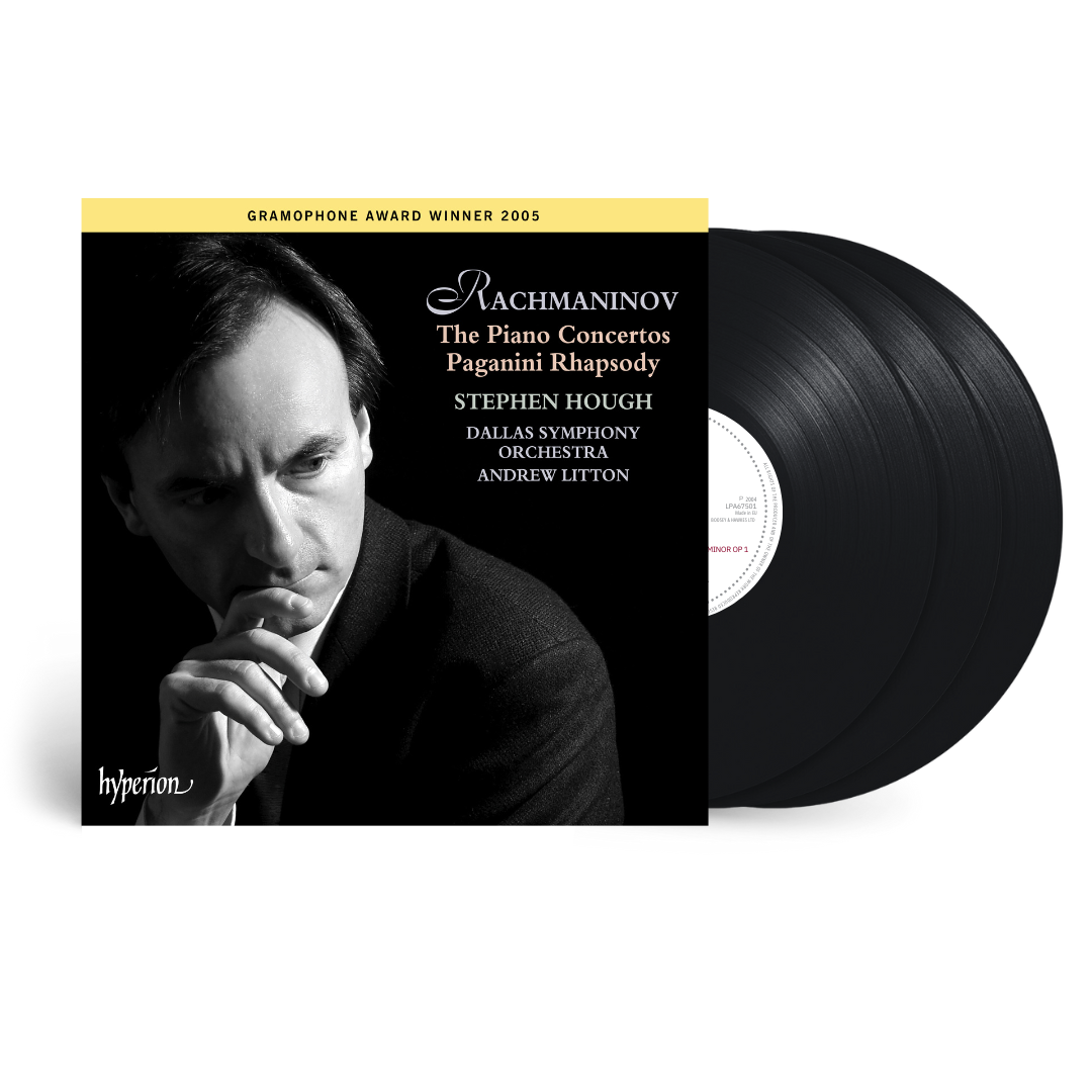 Stephen Hough, Dallas Symphony Orchestra, Andrew Litton Rachmaninoff: Piano Concertos 1-4; Paganini Rhapsody LP