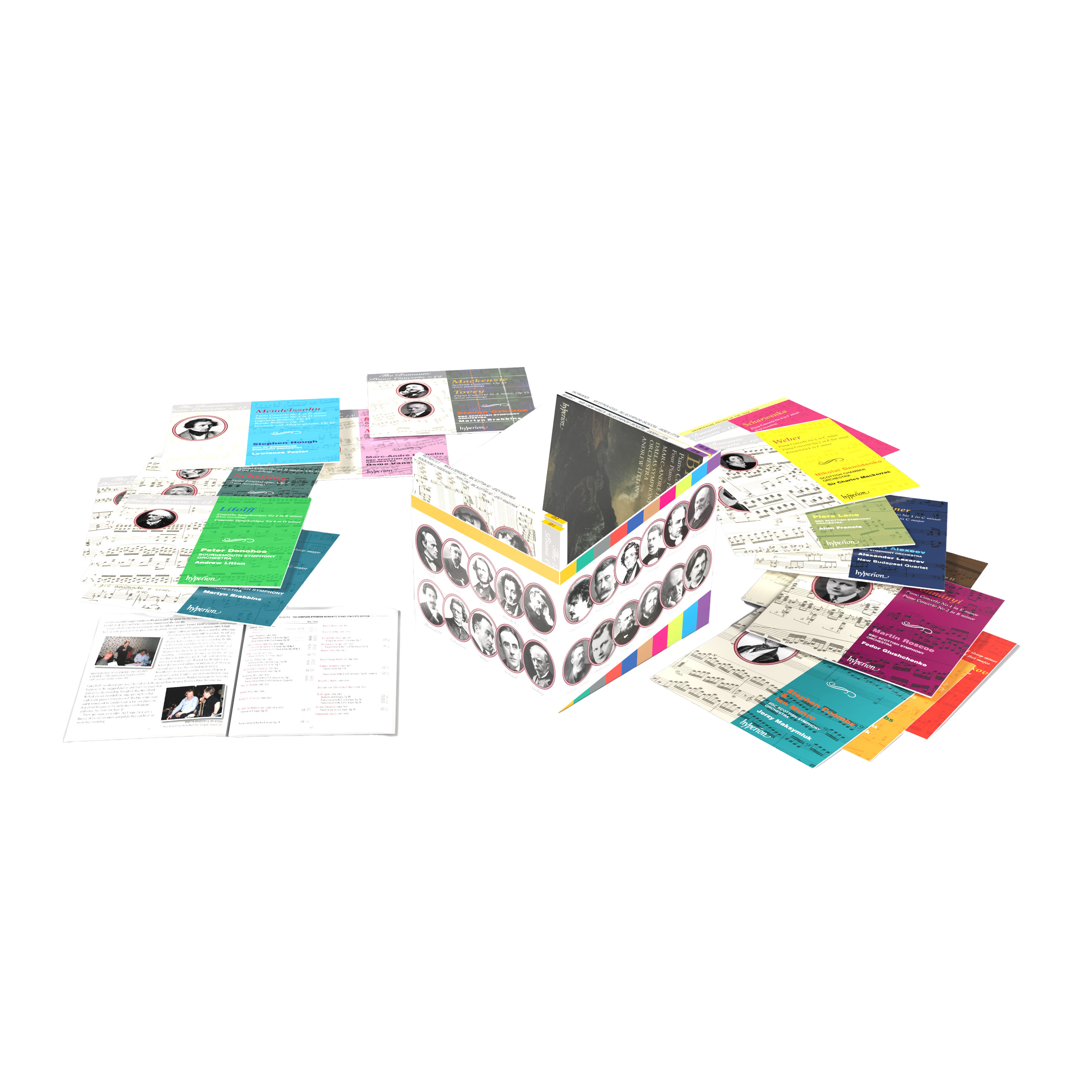 Various Artists: The Hyperion Romantic Piano Concerto (1991-2007) CD Boxset