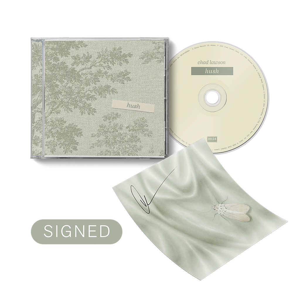 Chad Lawson: hush Signed CD Design 1