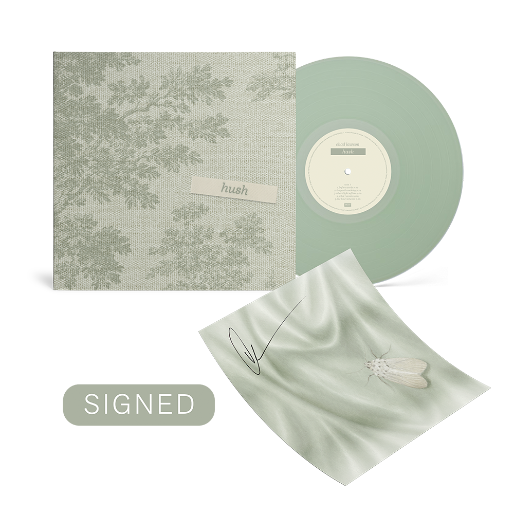 Chad Lawson: hush Signed LP Design 1