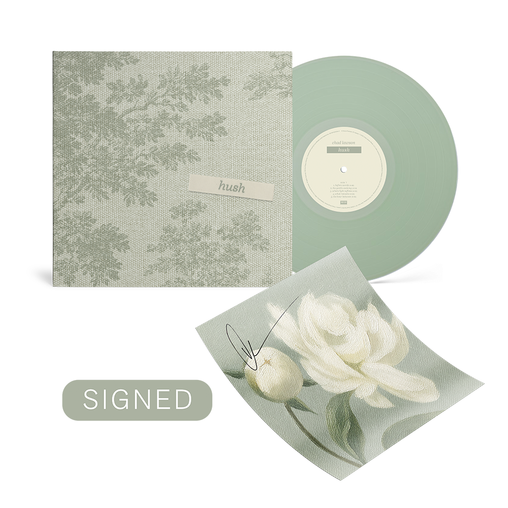 Chad Lawson: hush Signed LP Design 2