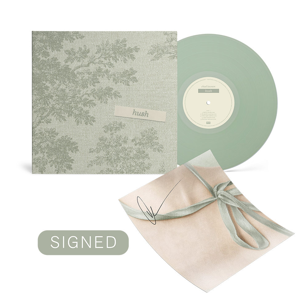 Chad Lawson: hush Signed LP Design 3