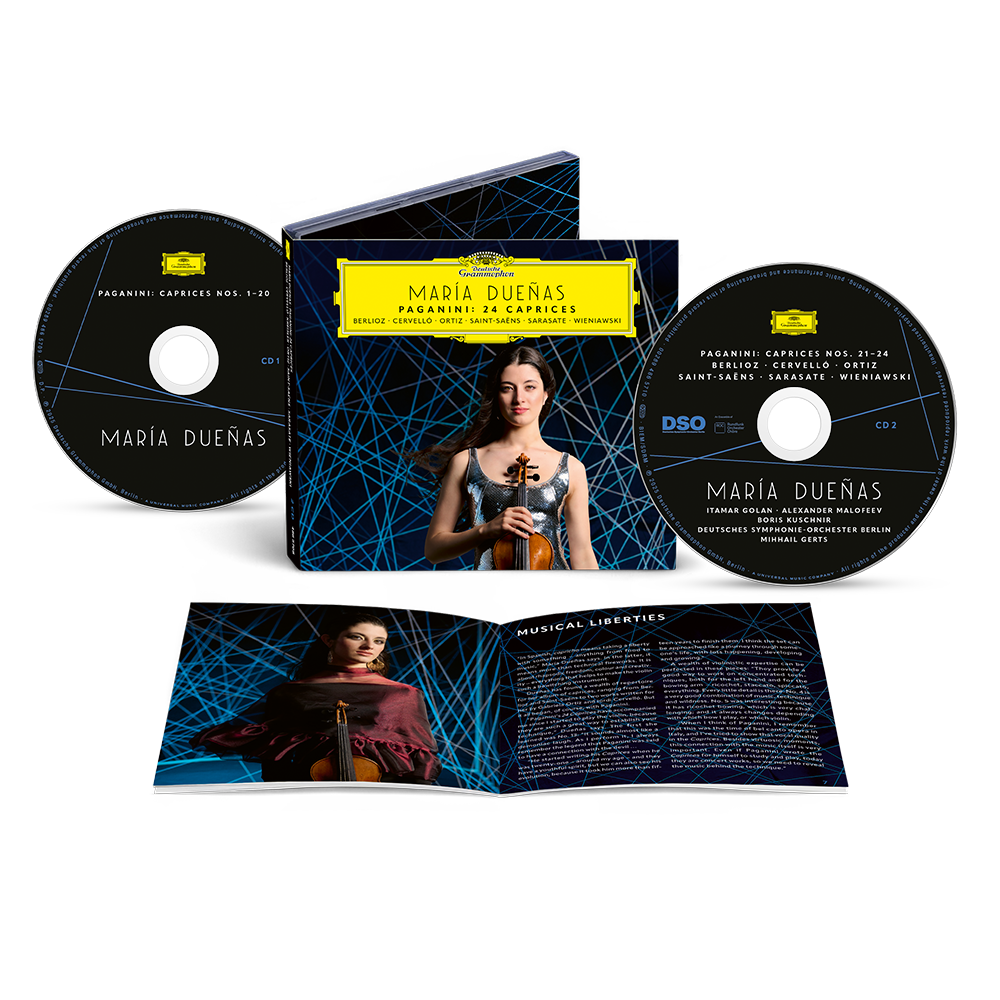 María Dueñas: Paganini: 24 Caprices — Caprices by Berlioz, Cervelló, Kreisler, Ortiz, Saint-Saëns, Sarasate, Wieniawski 2CD