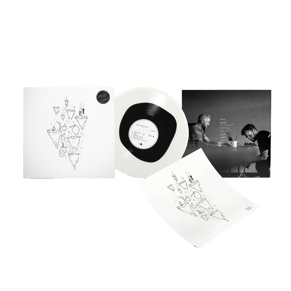 Ólafur Arnalds, Talos: A Dawning Black on White LP + Signed Art Card