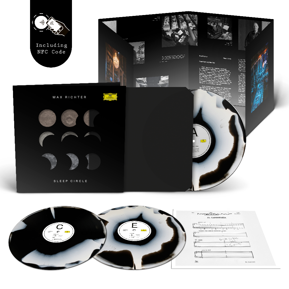 Max Richter: Sleep Circle Deluxe Black & White Corona + Signed Art Card 3LP