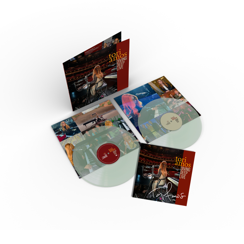 Tori Amos: Diving Deep Live Translucent Coke Bottle Clear 2LP + Signed Insert