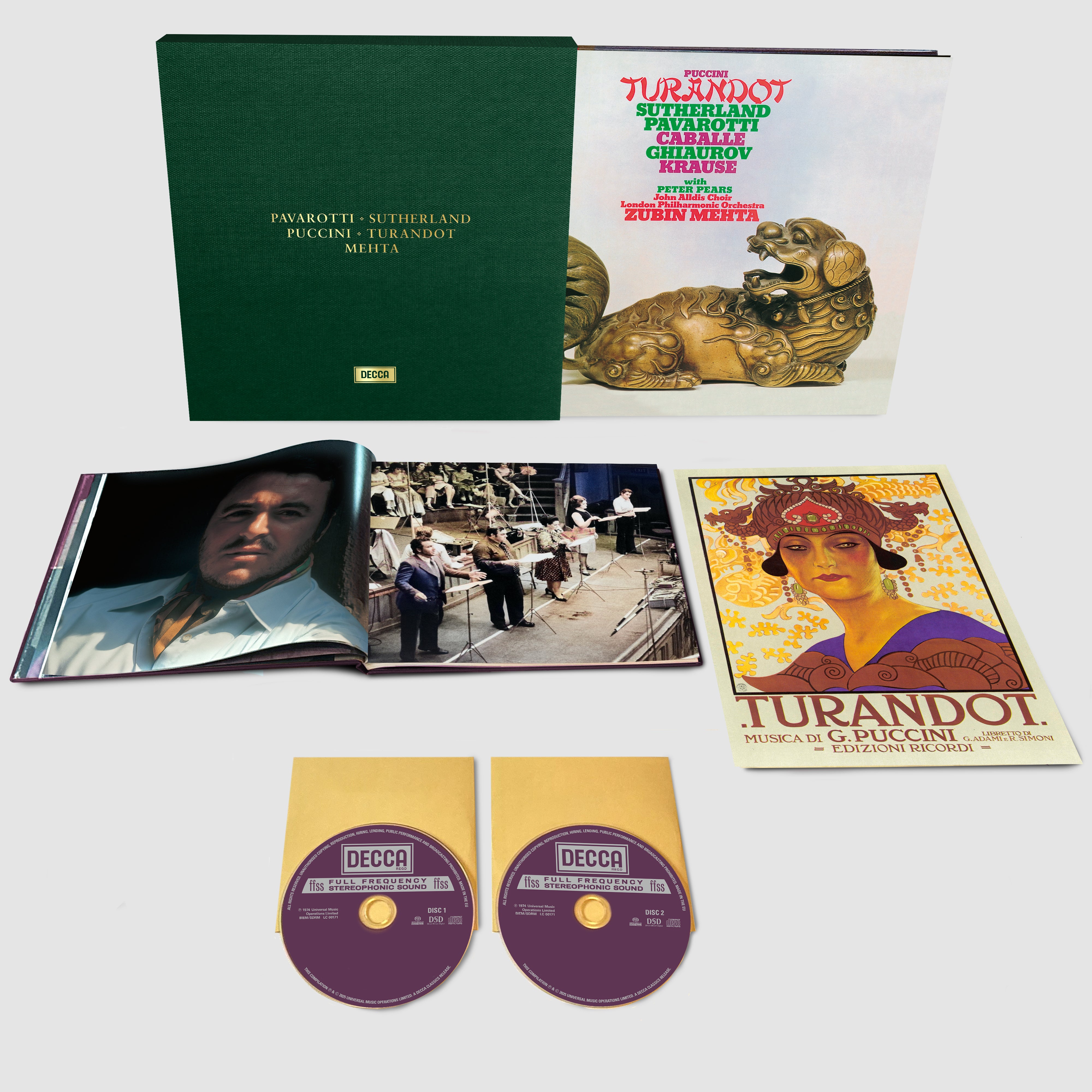 Joan Sutherland, Montserrat Caballé, Luciano Pavarotti, Sabin Markov, Nicolai Ghiaurov, John Alldis Choir, London Philharmonic Orchestra, Zubin Mehta: Puccini: Turandot CD