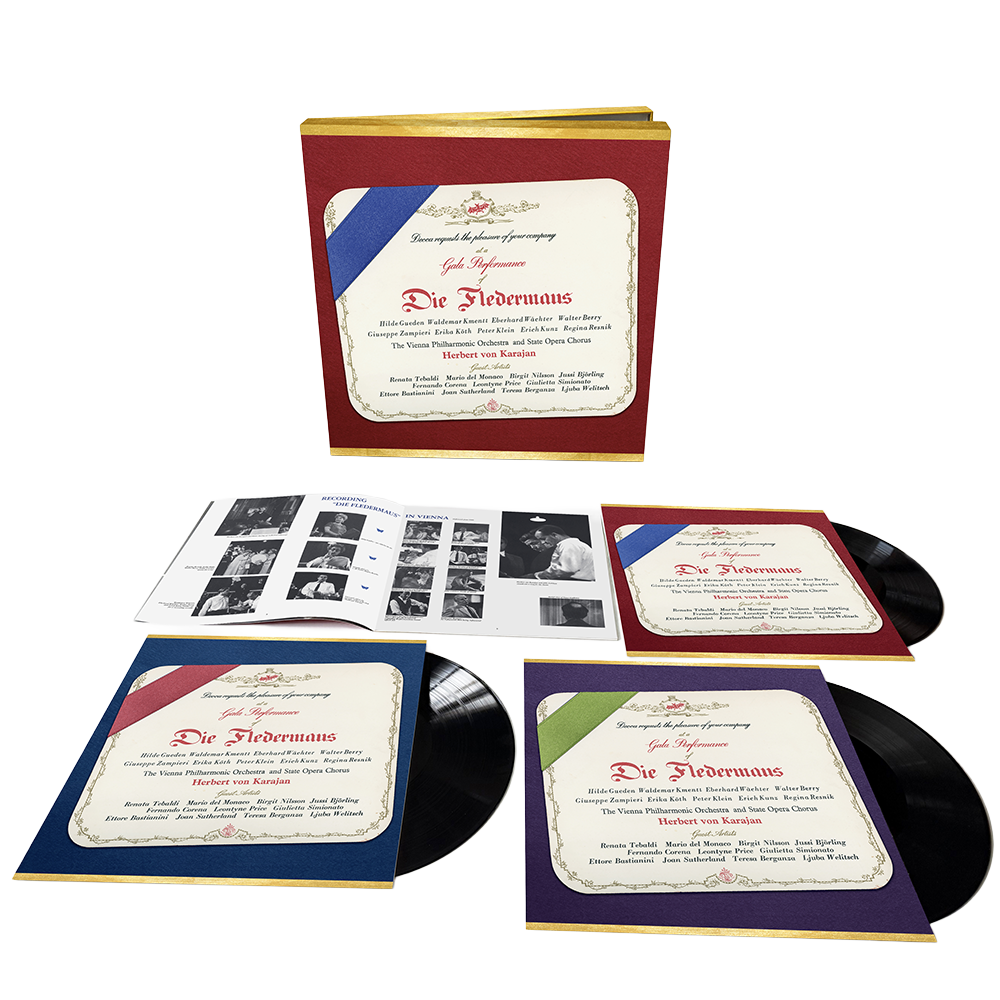 Wiener Philharmoniker, Herbert von Karajan: Strauss, J: Die Fledermaus 3LP