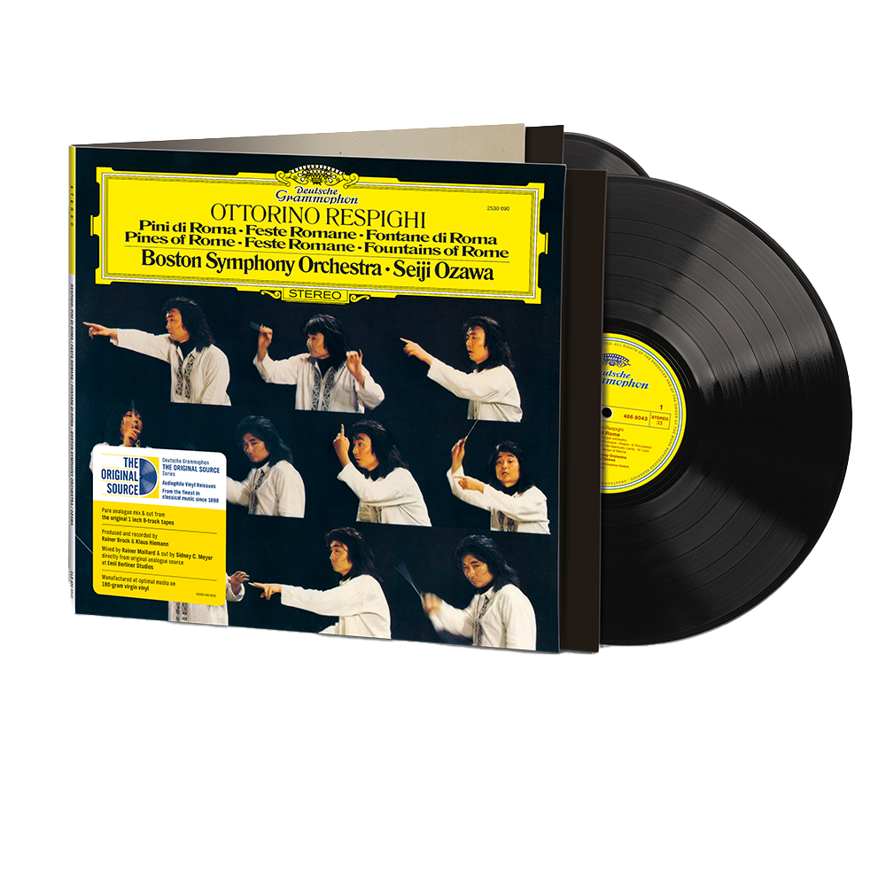 Boston Symphony Orchestra, Seiji Ozawa: Respighi: Pines of Rome, P. 141; Roman Festivals, P. 157; Fountains of Rome, P. 106 (The Original Source Series) 2LP