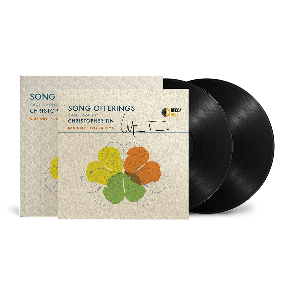Christopher Tin, Kantorei, Joel Rinsema, Alicia Rigsby, Dylan Tyree, David Short, Nicholas Recuber, Remy Le Boeuf:  Song Offerings: Choral Works by Christopher Tin LP + Signed Art Card