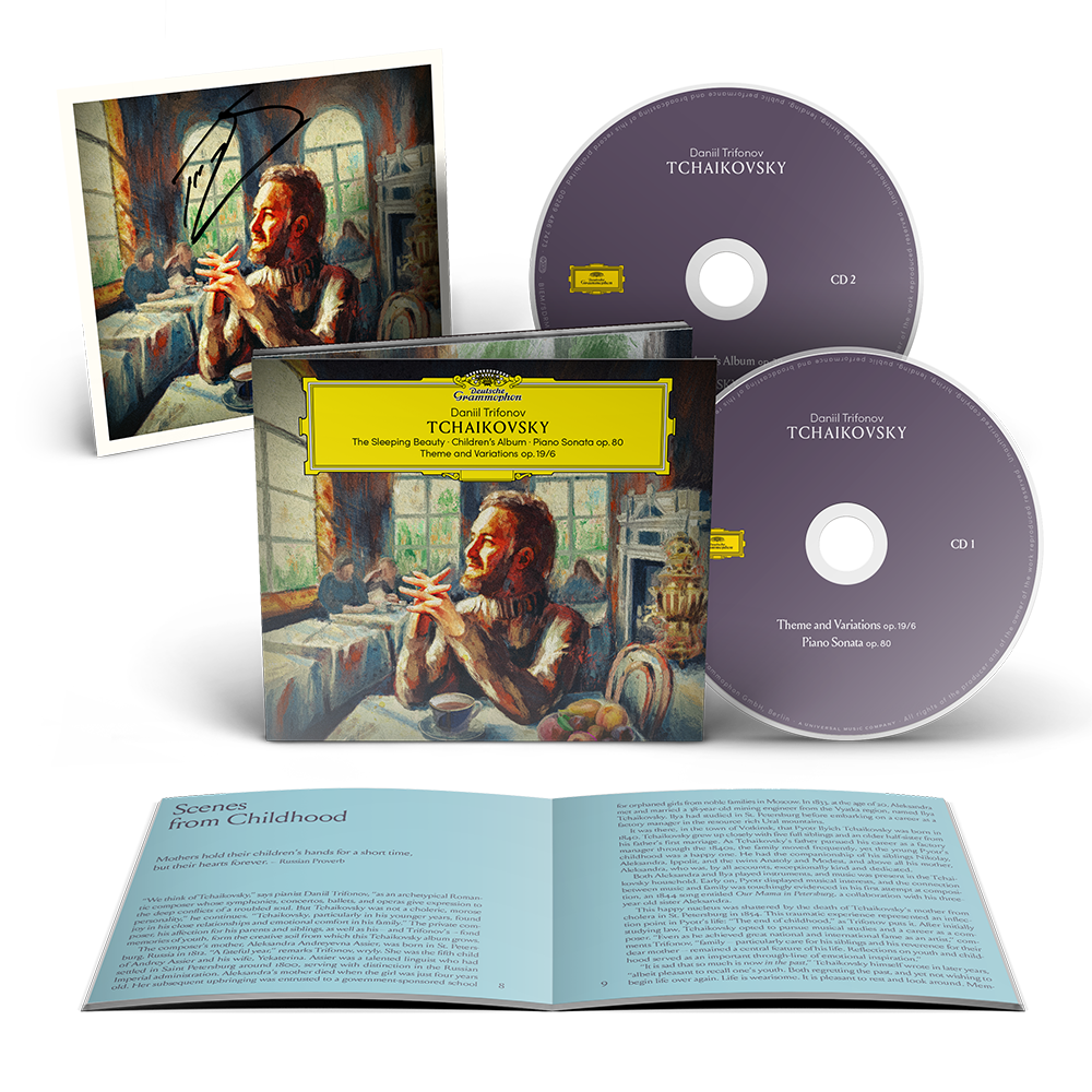 Daniil Trifonov: Tchaikovsky: The Sleeping Beauty; Children's Album; Piano Sonata, Op. 80; Theme and Variations, Op. 19/7 CD + Signed Art Card