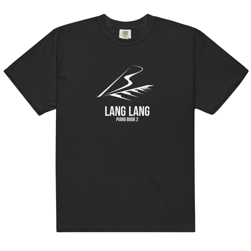 Lang Lang: Piano Book 2 T-Shirt with White Logo Black Front 