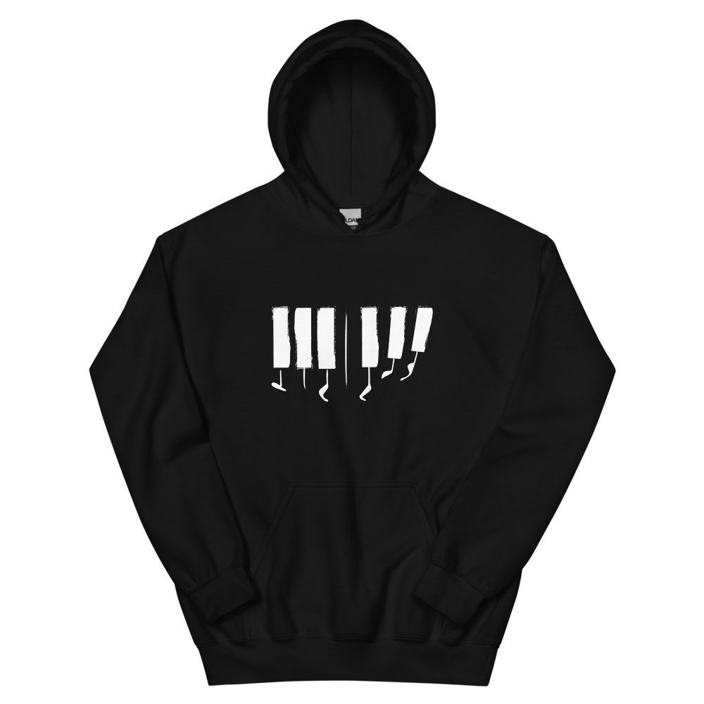 Lang Lang: Piano Book Key Notes Hoodie Black Front 