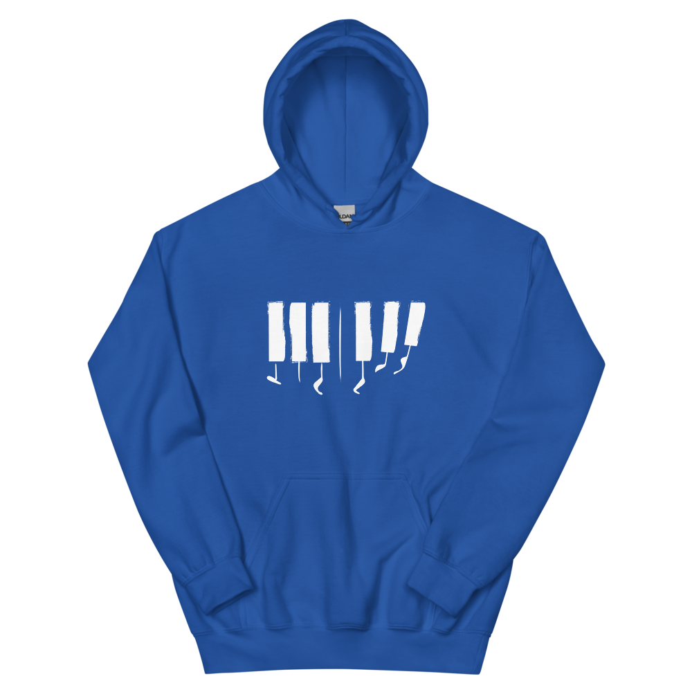Lang Lang: Piano Book Key Notes Hoodie Blue Front 